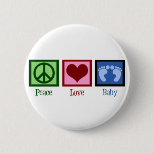 FriedensLiebe-Baby-Junge Button