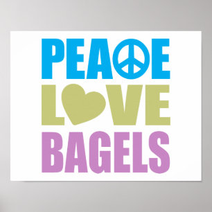 FriedensLiebe-Bagel Poster