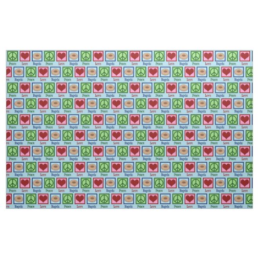 FriedensLiebe-Bagel Stoff (Fat Quarter (45,7 x 55,9 cm))