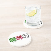 FriedensLiebe-Ballett Sandstein Untersetzer (Seite)