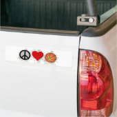 FriedensLiebe-Basketball-Emblem Autoaufkleber (Auf Lkw)