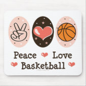 FriedensLiebe-Basketball Mousepad (Vorne)