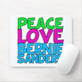 FriedensLiebe-Bernie-Sandpapierschleifmaschinen Mousepad (Mit Mouse)