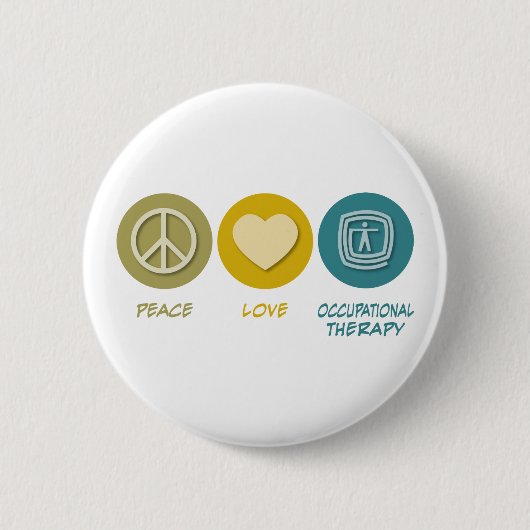 FriedensLiebe-Beschäftigungstherapie Button (Vorderseite)