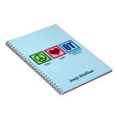 FriedensLiebe-Beschäftigungstherapie-Gewohnheit OT Notizblock (Rechte Seite)