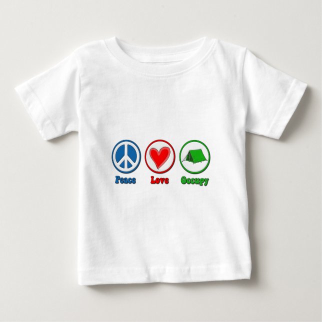 FriedensLiebe besetzen Baby T-shirt (Vorderseite)