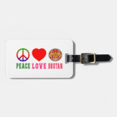 FriedensLiebe Bhutan Gepäckanhänger (Vorderseite horizontal)