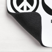 FriedensLiebe-Biber Mousepad (Ecke)