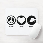 FriedensLiebe-Biber Mousepad (Mit Mouse)