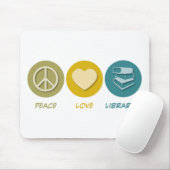 FriedensLiebe-Bibliotheken Mousepad (Mit Mouse)