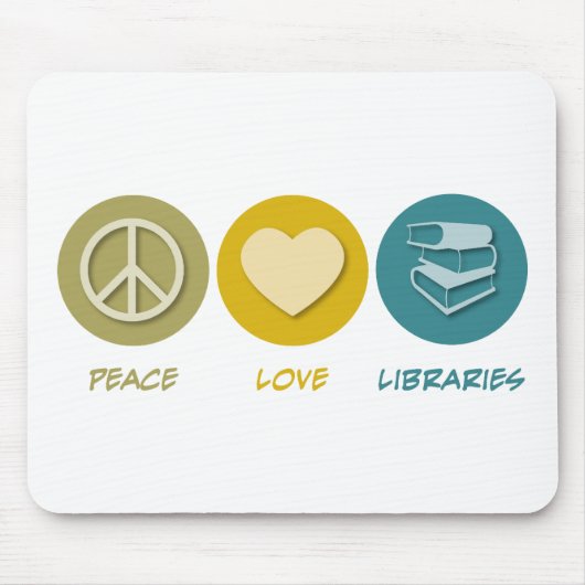 FriedensLiebe-Bibliotheken Mousepad (Vorne)