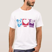 FriedensLiebe-Bibliotheks-T-Shirt