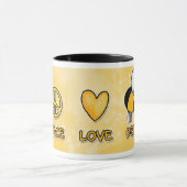 FriedensLiebe-Bienen-Tasse Tasse (Zentrum)