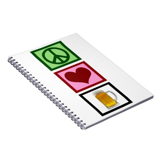 FriedensLiebe-Bier Notizblock (Rechte Seite)