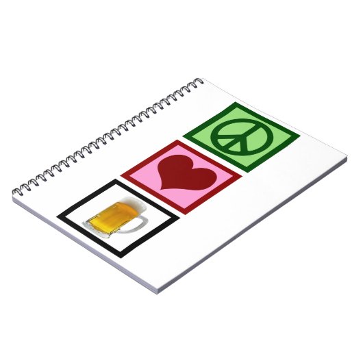 FriedensLiebe-Bier Notizblock (Linke Seite)