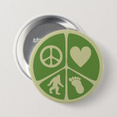 FriedensLiebe Bigfoot Button (Vorne & Hinten)