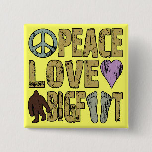 FriedensLiebe Bigfoot Button