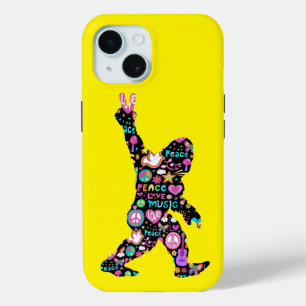 Friedensliebe Bigfoot Hippie Lustiger Bigfoot-Lieb Case-Mate iPhone Hülle