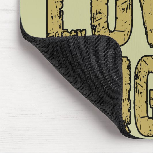 FriedensLiebe Bigfoot Mousepad (Ecke)