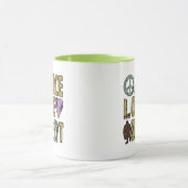 FriedensLiebe Bigfoot Tasse (Zentrum)