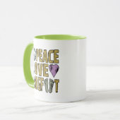 FriedensLiebe Bigfoot Tasse (Vorderseite Links)