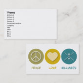 FriedensLiebe-Billard Visitenkarte (Vorne/Hinten)