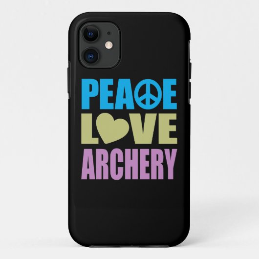 FriedensLiebe-Bogenschießen Case-Mate iPhone Hülle (Rückseite)