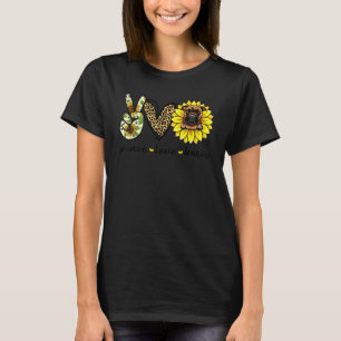 Friedensliebe Boxerhund Sonnenblume T-Shirt