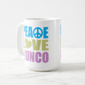 FriedensLiebe Bunco Kaffeetasse (Vorderseite Links)