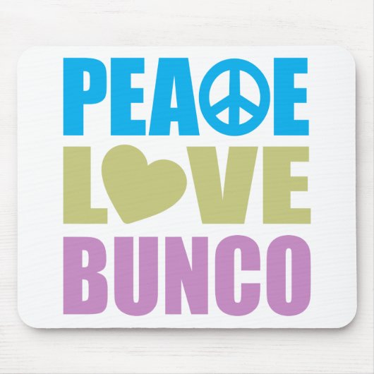 FriedensLiebe Bunco Mousepad (Vorne)