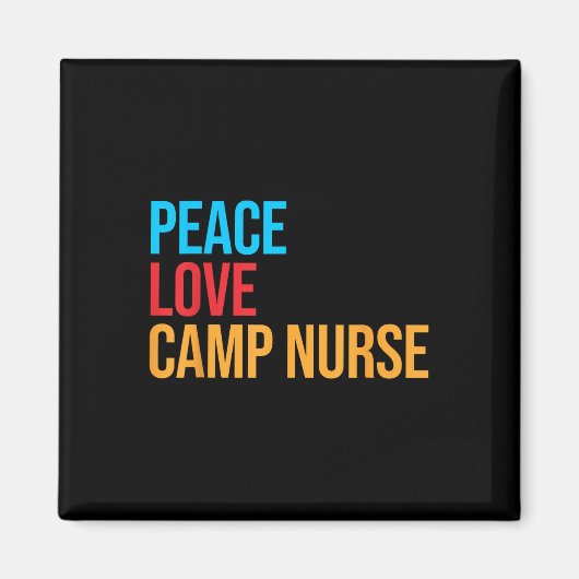 Friedensliebe-Camp-Krankenschwester  Magnet (Vorne)