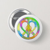 FriedensLiebe-Camping Button (Vorne & Hinten)