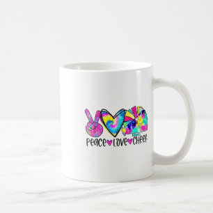 Friedensliebe Cheer-Shirt Tie Dye Cheerleading Che Kaffeetasse