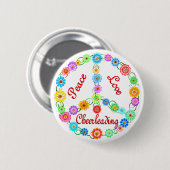 FriedensLiebe Cheerleading Button (Vorne & Hinten)