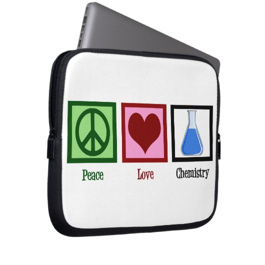 FriedensLiebe-Chemie Laptopschutzhülle (Vorne Rechts)