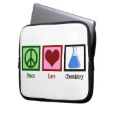 FriedensLiebe-Chemie Laptopschutzhülle (Vorderseite Links)