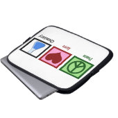 FriedensLiebe-Chemie Laptopschutzhülle (Vorne Knopf)