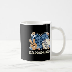 Friedensliebe Cricket Liebhaber Outfit Gepard Druc Kaffeetasse