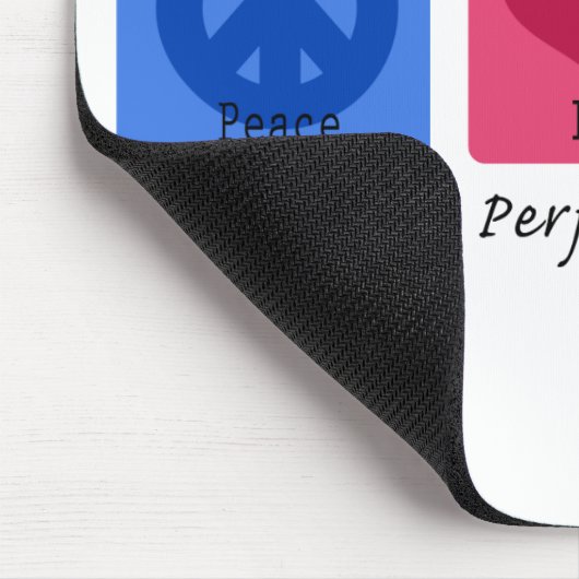 FriedensLiebe-Dackel Mousepad (Ecke)