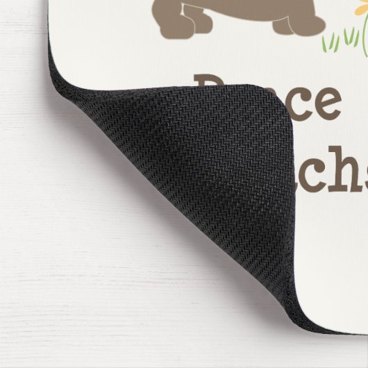 FriedensLiebe-Dackeln Mousepad (Ecke)