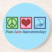 FriedensLiebe-Darmleiden Getränkeuntersetzer (Vorne)