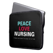 FriedensLiebe, die erstklassige Laptop-Hülse Laptopschutzhülle (Vorderseite Links)