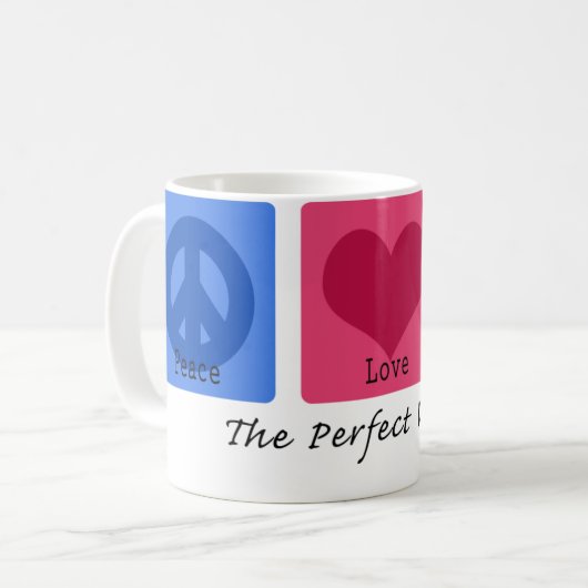 FriedensLiebe-DrahtFox Kaffeetasse (Vorderseite Links)