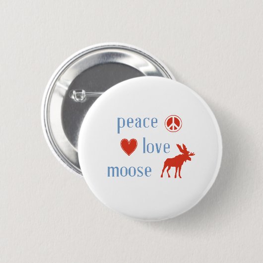 FriedensLiebe-Elche Button (Vorne & Hinten)