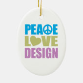 FriedensLiebe-Entwurf Keramik Ornament (Hinten)