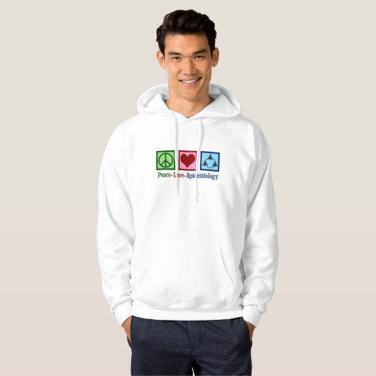 FriedensLiebe-Epidemiologie - cooler Epidemiologe Hoodie (Vorne ganz)