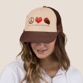 FriedensLiebe-Erdbeeren Truckerkappe (Beispiel)