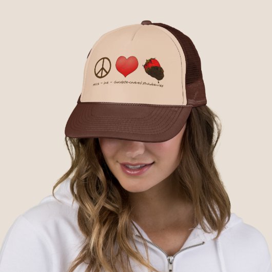 FriedensLiebe-Erdbeeren Truckerkappe (Beispiel)