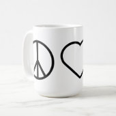 FriedensLiebe F weg von den Tassen (Vorderseite Links)