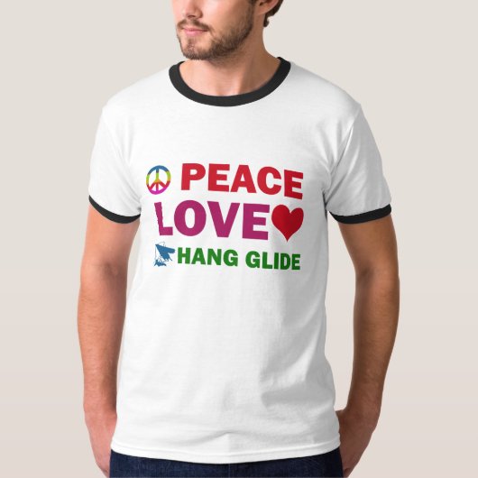 FriedensLiebe-Fall-Gleiten T-Shirt (Vorderseite)